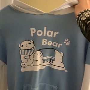 Cute polar bear hoodie Kawaii